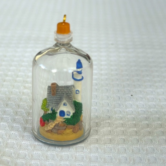 Hallmark Collectible Miniature Ornament of Lighthouse in a Bottle - Picture 2 of 9